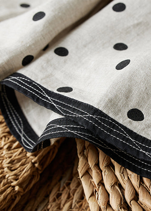 Art O Shirts Spring Neck Dot Button Cotton