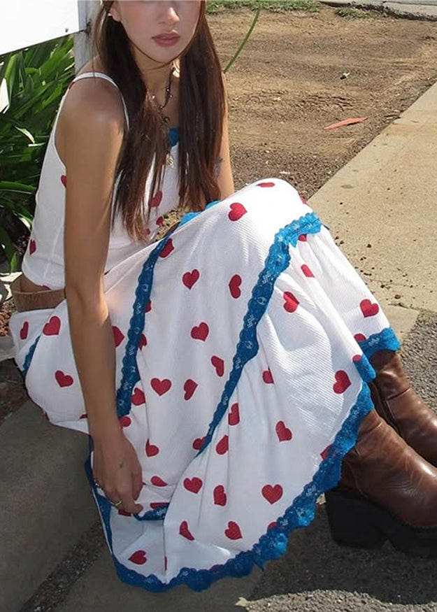 Vest Skirts Print Set Summer Beautiful And Pieces Maxi White Two