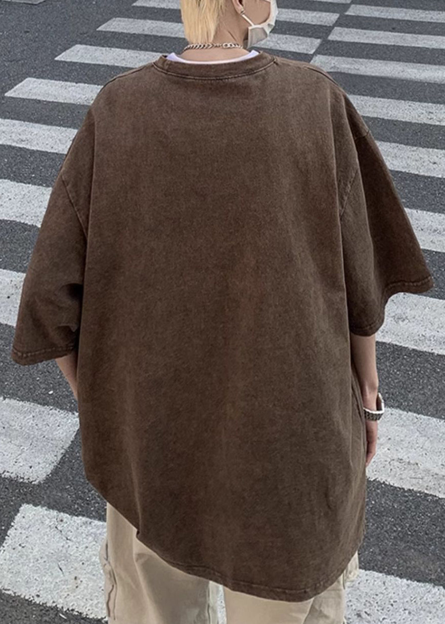 O Black T Cotton Graphic Mens Shirts Neck Design Original Half