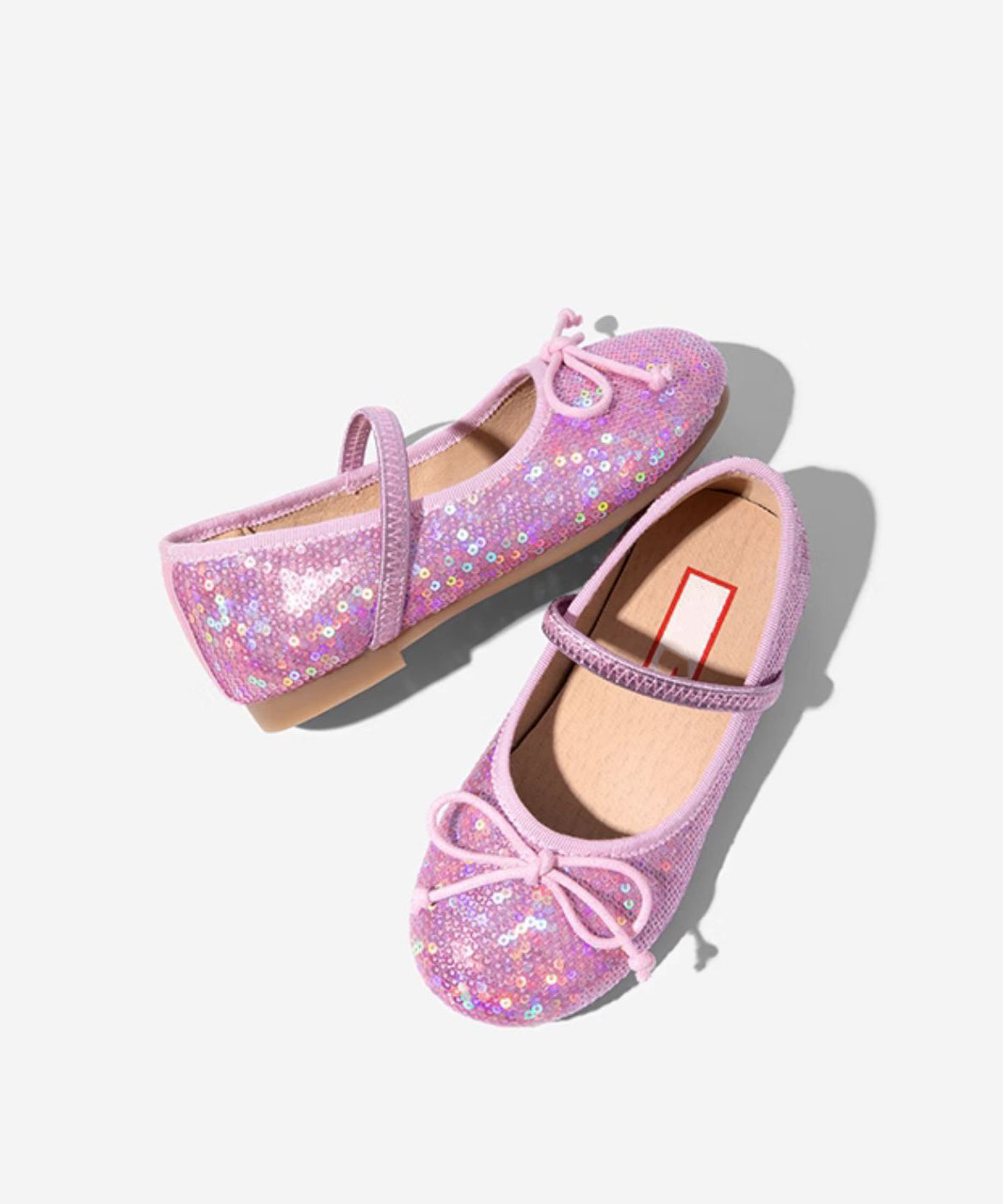 Strap Flat Bow Sequins Shoes Buckle Kids Boutique Feet Silvery