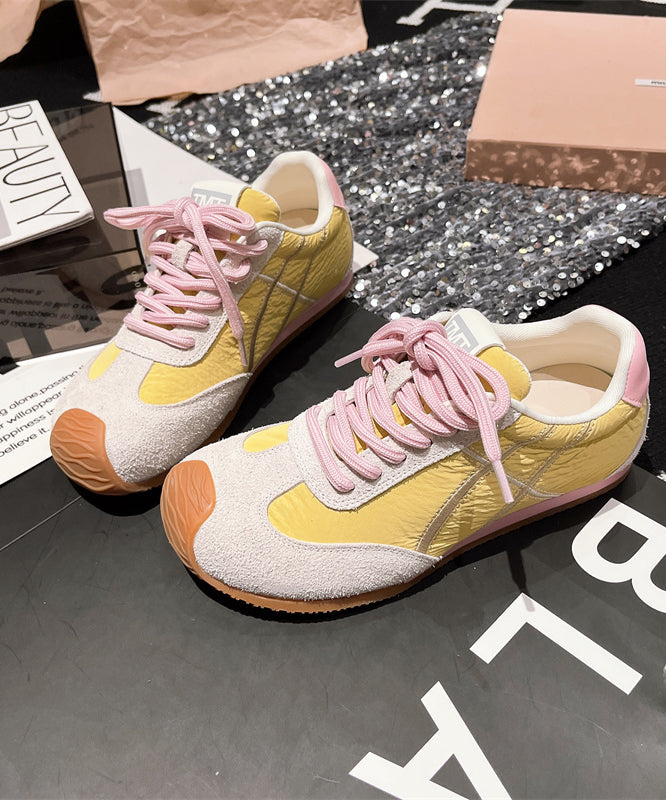 Casual Comfy Lace Up Splicing Sport Shoes For Women Blue Suede YC016