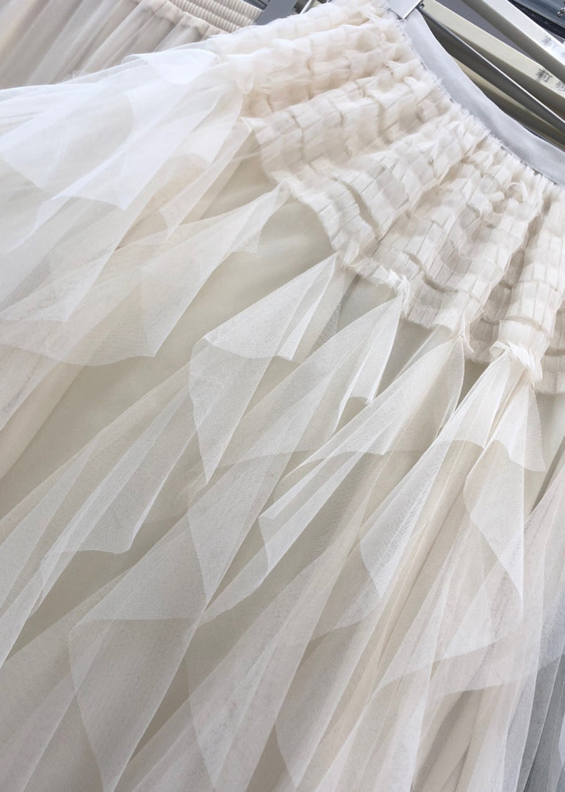 Waist Purple Casual Asymmetrical Elastic A Line Tulle Patchwork