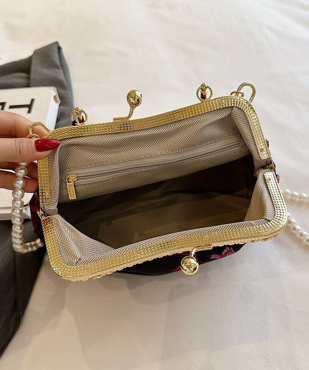 Green Bag Zircon Tote Print Chinese Tassel Style