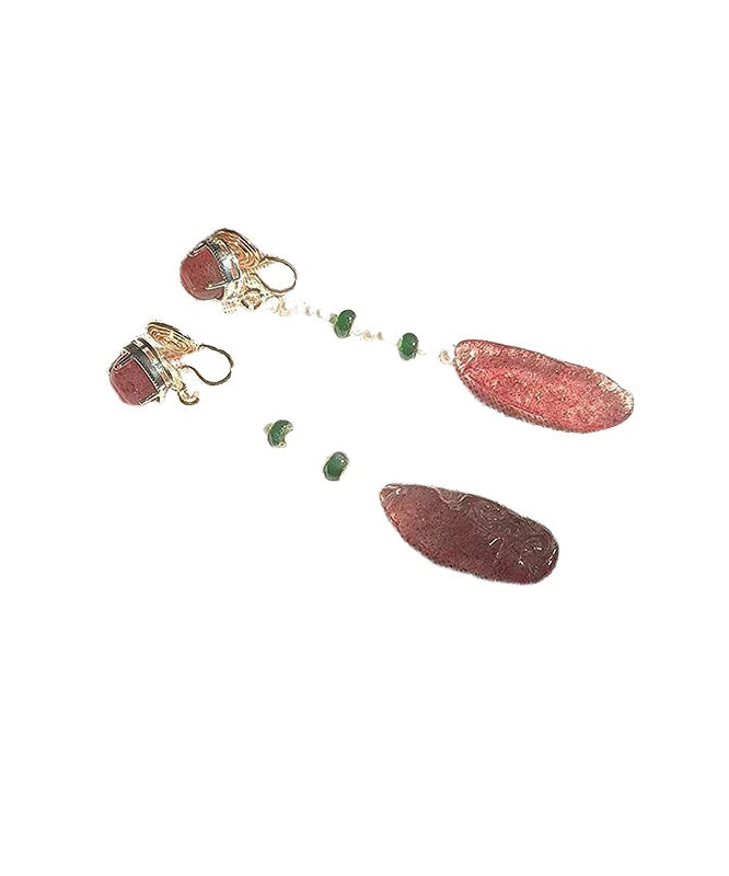 Water Style Drop Alloy Chinese Crystal Red Resin Watermelon