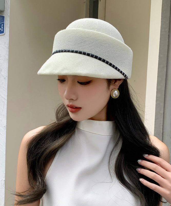 Sun Hat Knit Yellow Thin Breathable Fashion