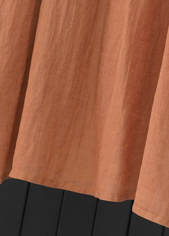 Gradient Color Brown Cozy Holiday Maxi Dress Summer GH1089