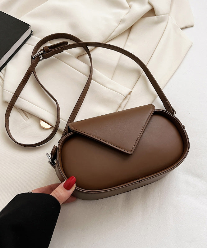 Crossbody Coffee Leather Fashion Korean Calf Bag