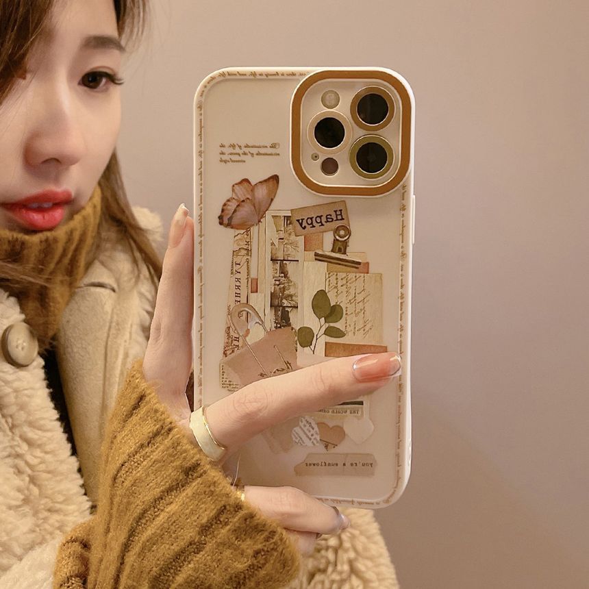 Case Phone Retro Print