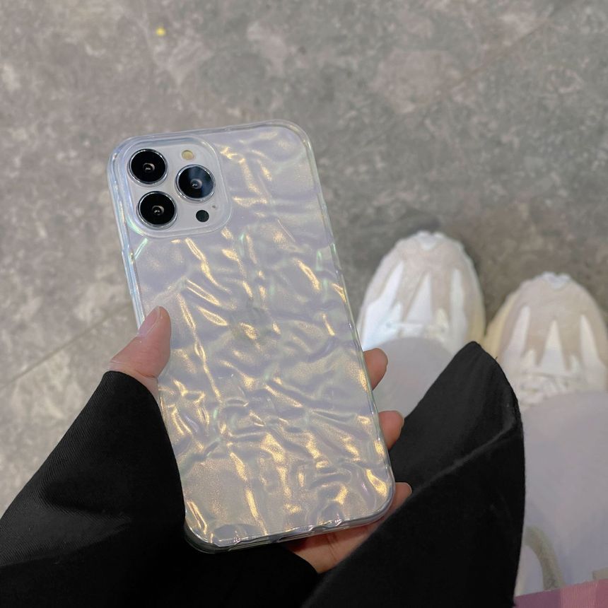 Transparent Phone Case Textured