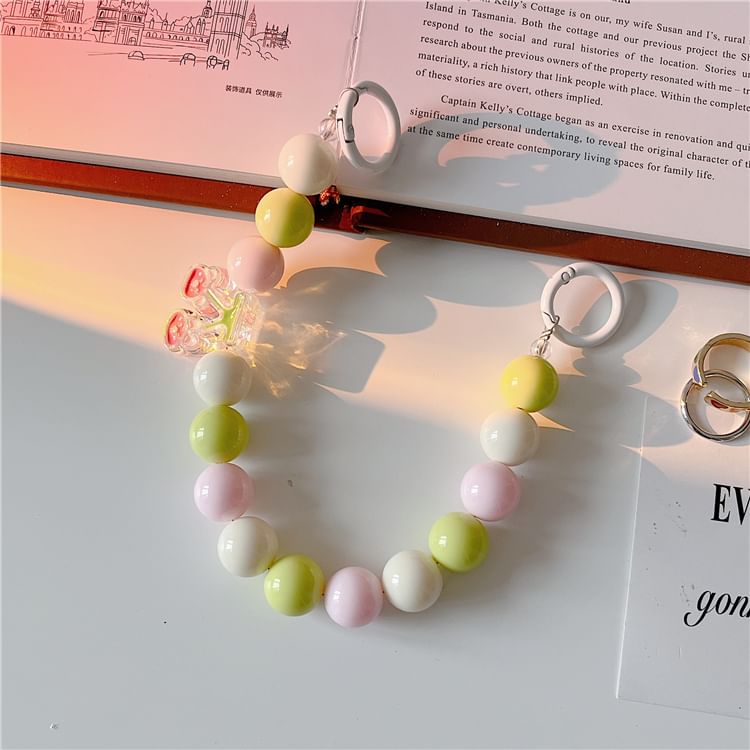 Bead Phone Bow Strap