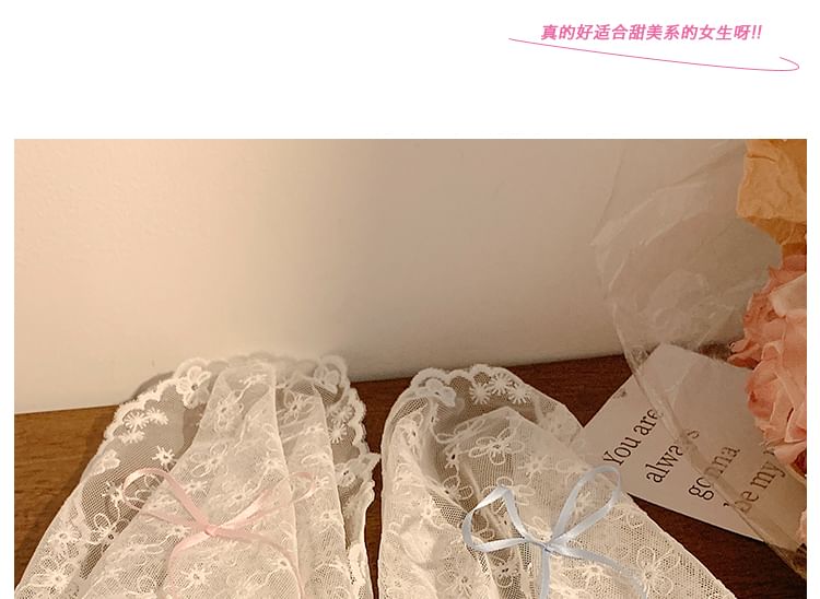 Lace Bow Headkerchief