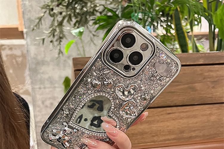 Strap Case Phone Set / Mirrored Heart