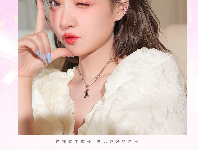 Earring Knot Rhinestone Alloy Dangle