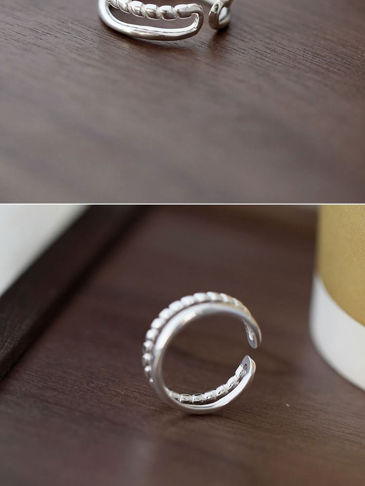 Open 925 Silver Sterling Metal Ring