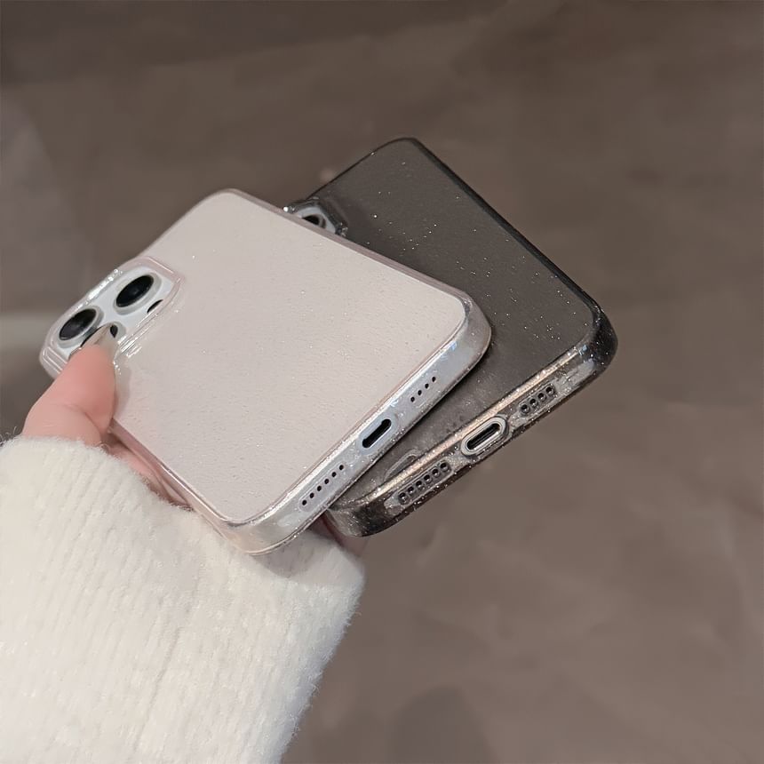 Phone Case Glitter Transparent