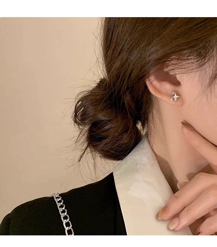 Earring Asymmetrical Alloy Star Stud