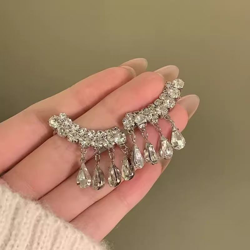 Earring Climber Rhinestone CZ