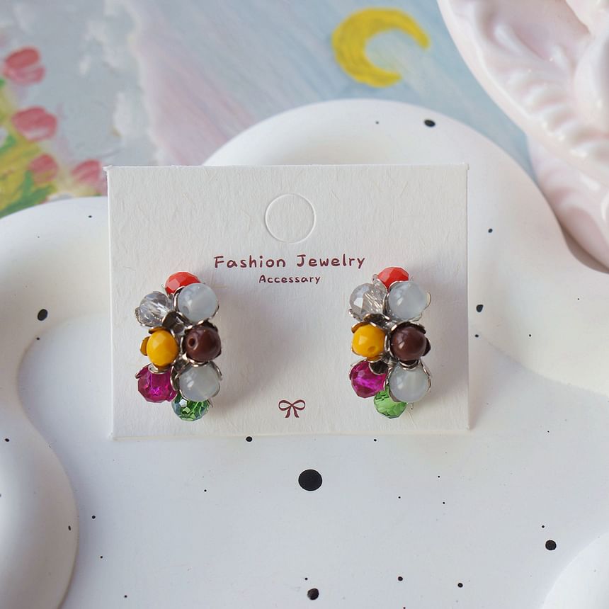 925 Silver Earring Sterling Bead Stud