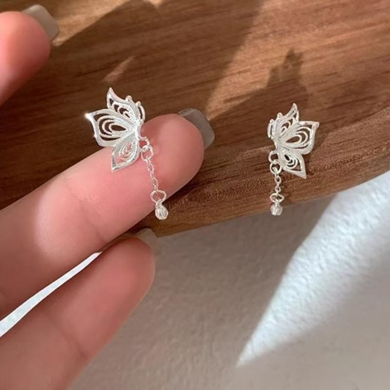 Drop Butterfly Alloy Earring