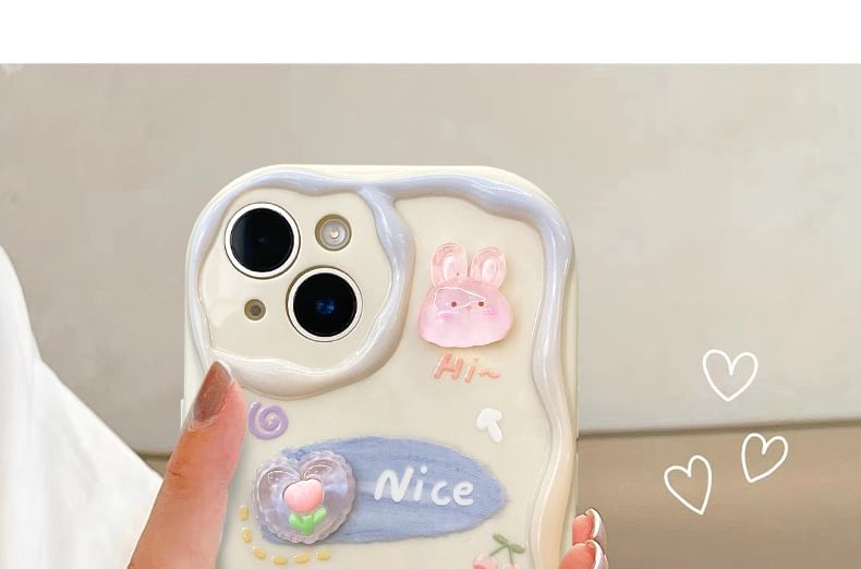 Strap Phone Set / Case Cartoon 3D