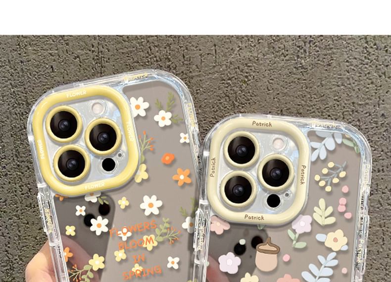 Phone Floral Case Mirrored