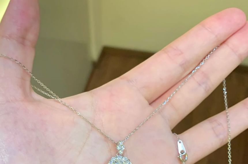 Pendant Rhinestone Necklace