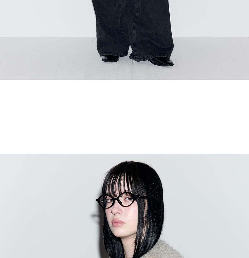 Toggle-Button Eco-Fur Jacket (Khaki)