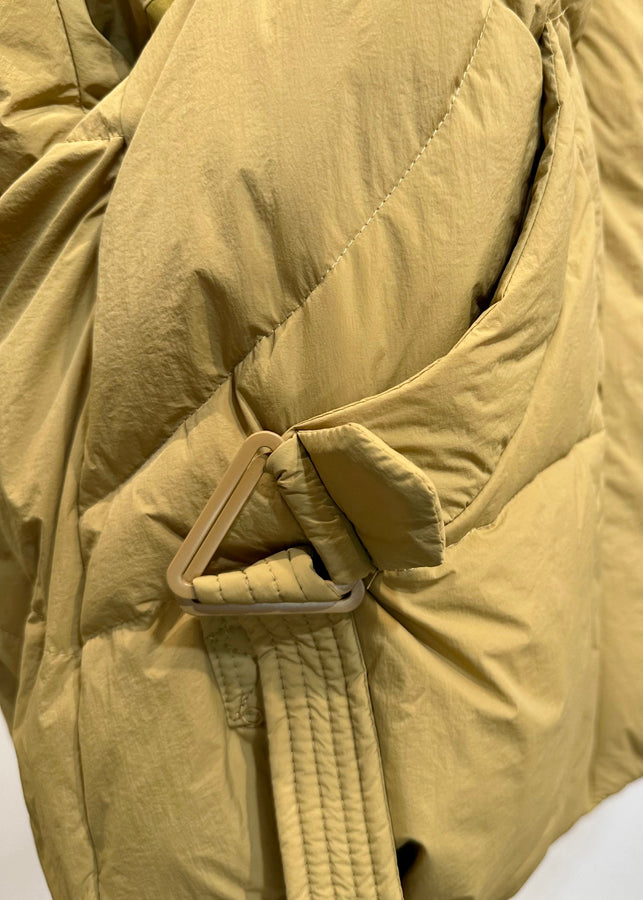 Loose Ginger Yellow Zip Up Pockets Duck Down Waistcoat Spring YW002