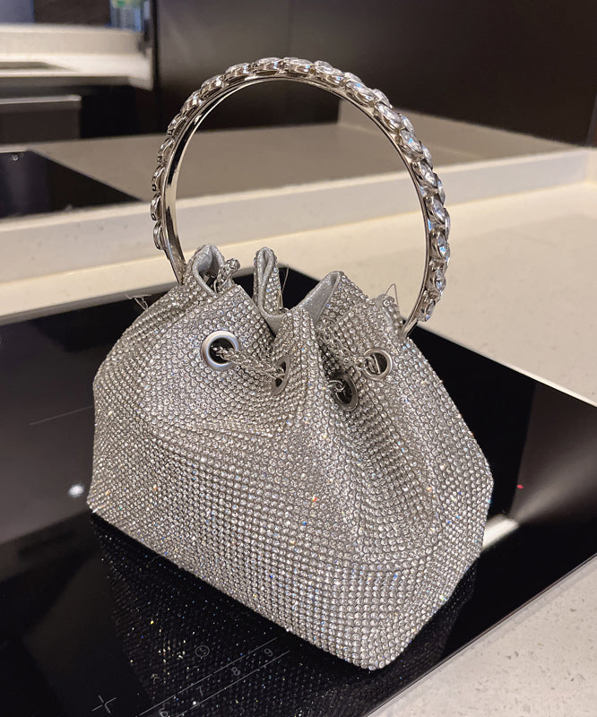 New Metal Glitter Bag Pouch Diamond Water Studded Handmade