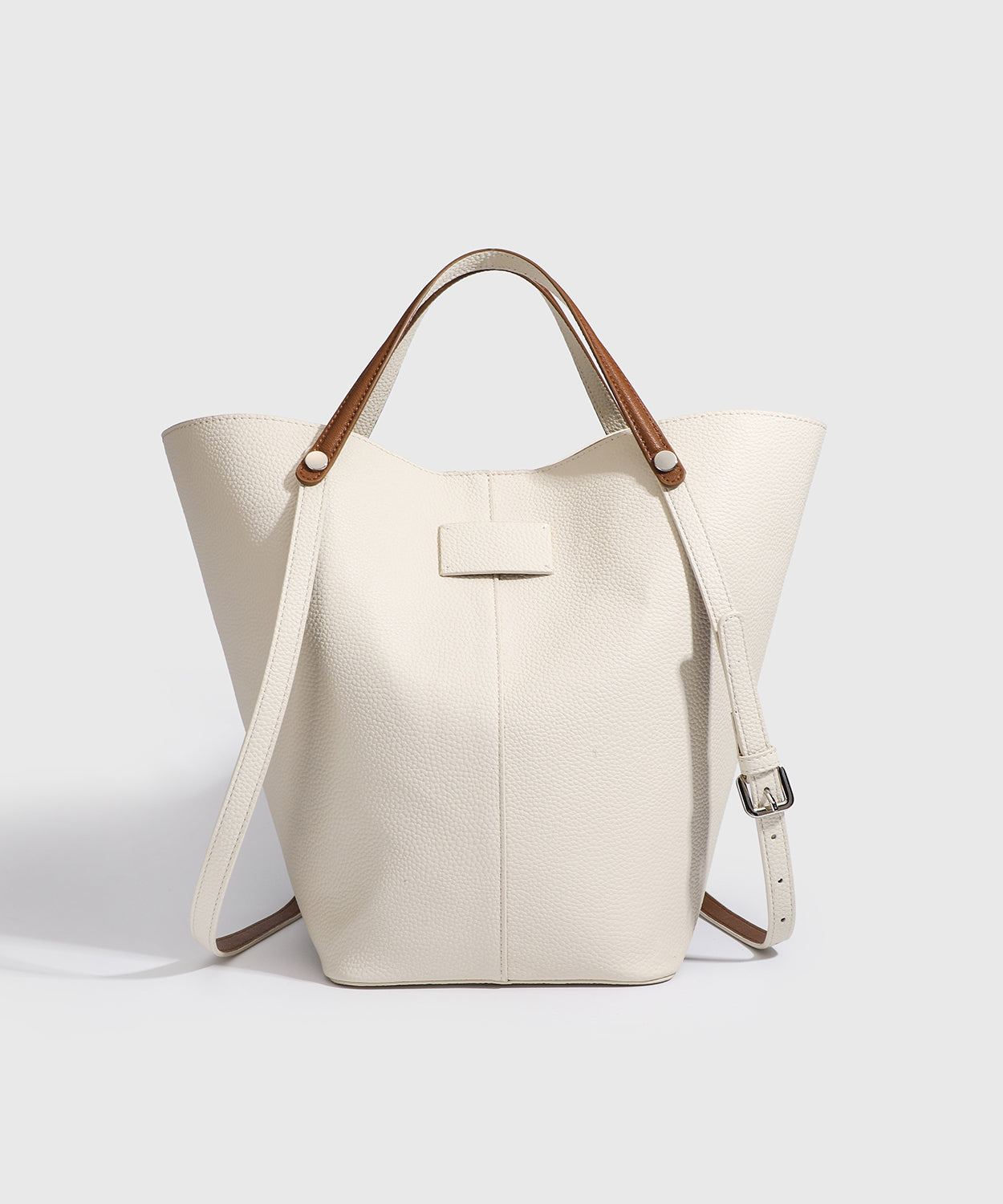 Bucket Capacity Minimalist Large New Bag Beige