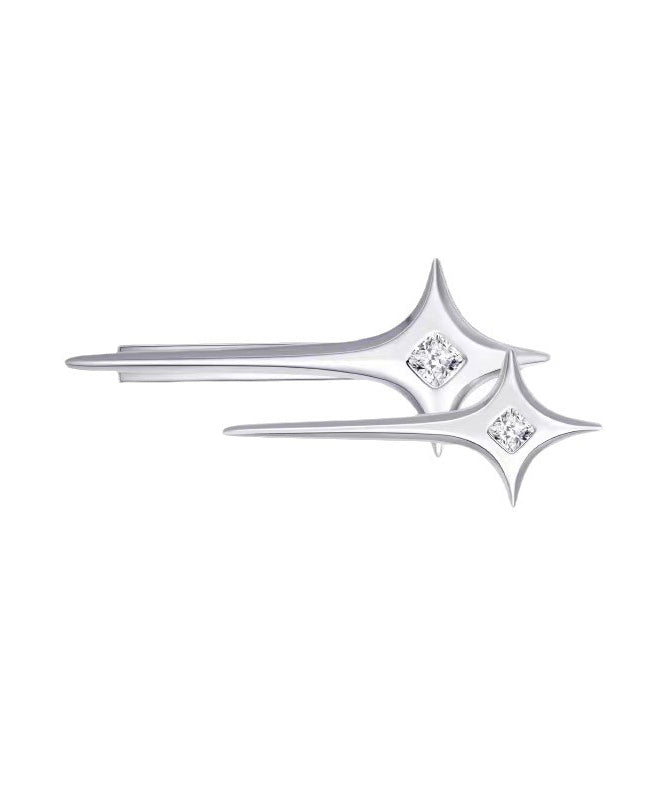 Zircon Star Hairpin Silk Alloy Metal Original