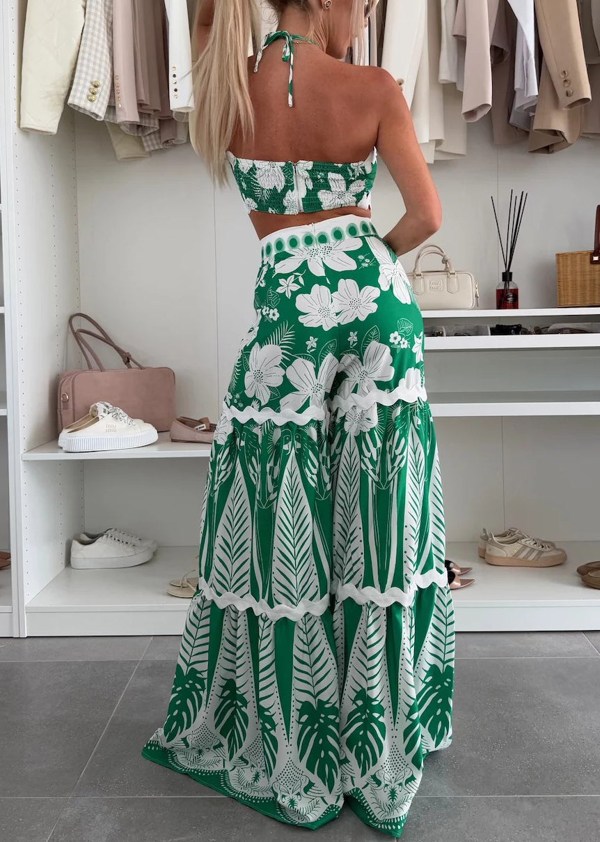 Two Patchwork Green Lingerie Sexy A And Skirts Maxi Line Top