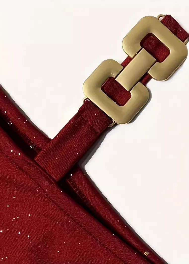 Slim Fall Mid Mulberry Fit Dresses Cold Sequins Shoulder