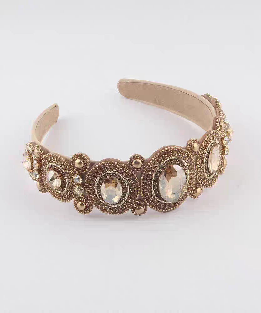 Cloth Vogue Hairpin Alloy Zircon Coffee