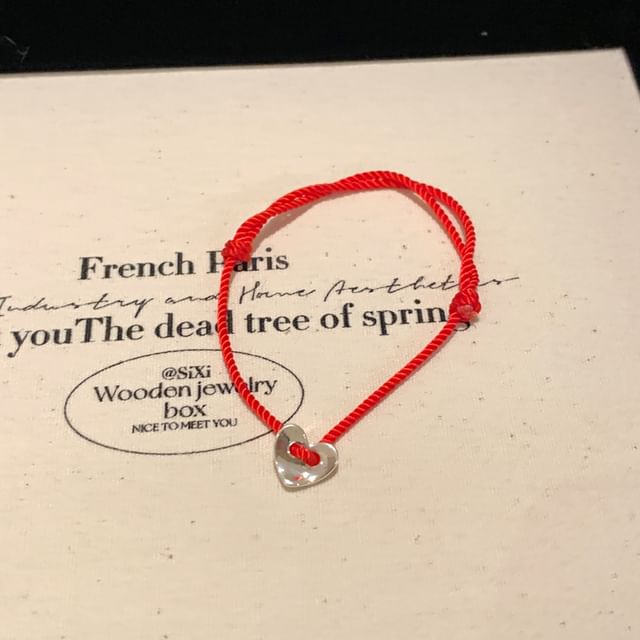 Bracelet Alloy Heart String