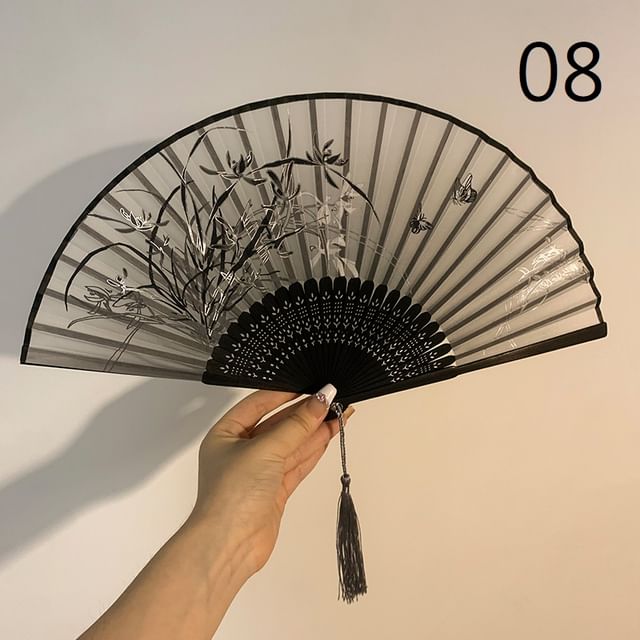 Floral Choker Designs) / Lace Foldable Hand (Various Set Fan