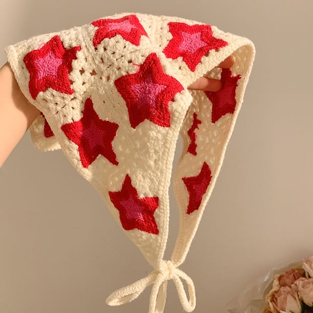 (Various Scarf Embroidered Triangle Designs) Head
