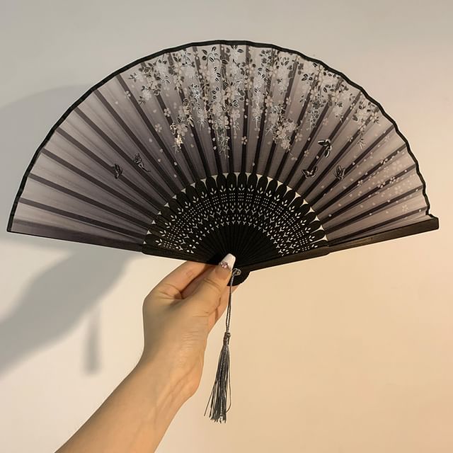 Hand Print Bamboo (Various Foldable Fan Designs)