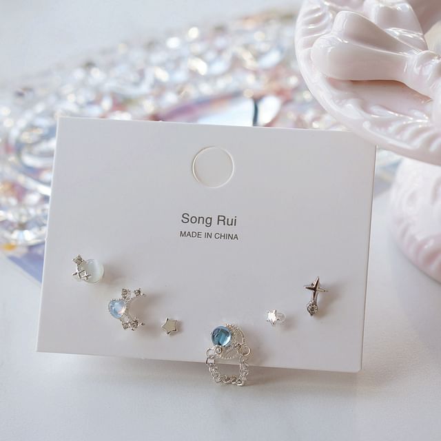 of 6: Earring Star Set