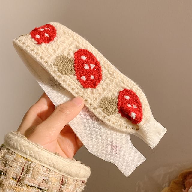 Crochet Patterned Wide Headband