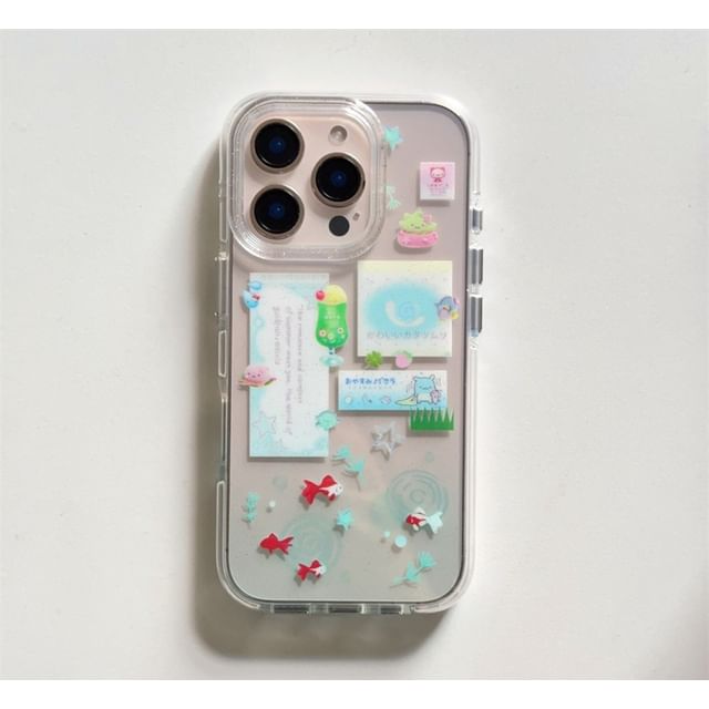 / Goldfish Case Set Charm Phone