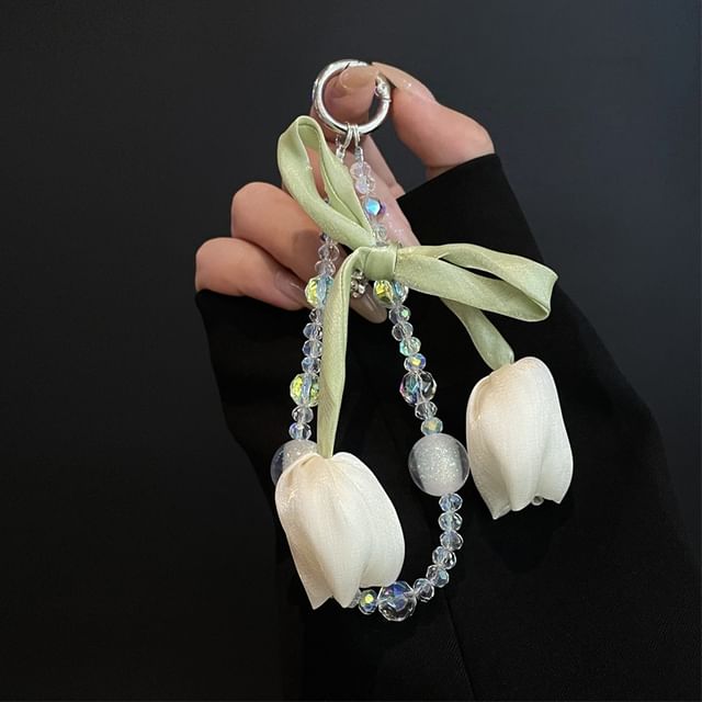 Flower with Phone Pad Lanyard