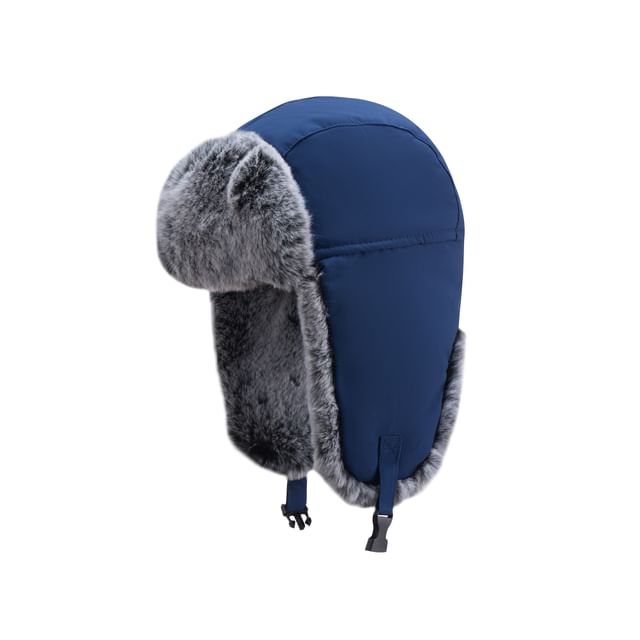 Panel Faux Fur Trapper Hat