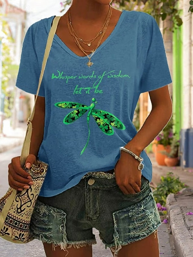 St. Patrick's Day Women's T Shirt Graphic Shamrock