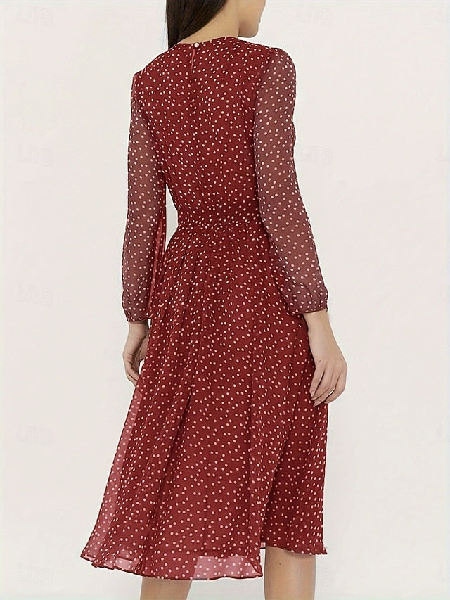 Women's Midi Dress A Line Dress Casual Daily Regular Fit
