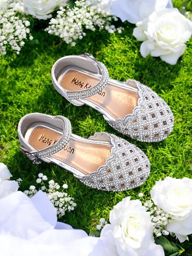 Jane Sparkly Mary Rhinestone Girls' �?Shoes Scalloped