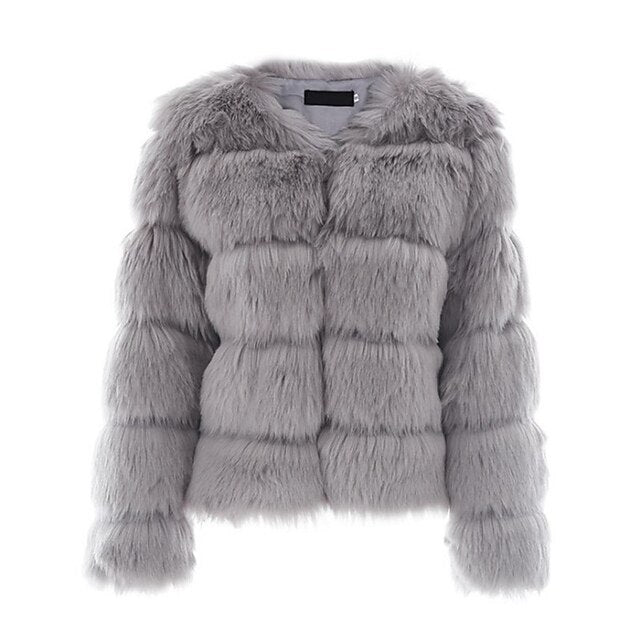 Elegant Street Fur Comfortable Coat Active Faux Women's