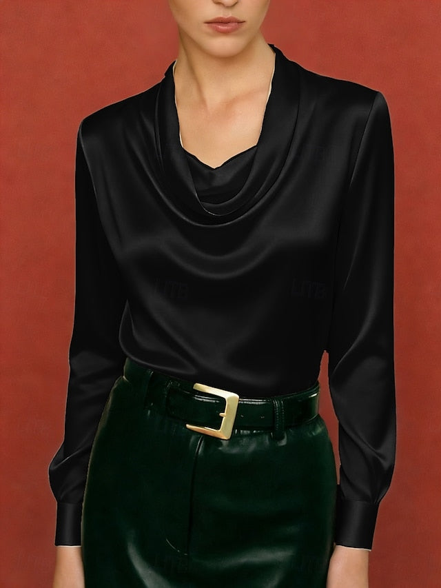 Women's Shirt Halter Neck Top Blouse Plain Stylish Basic
