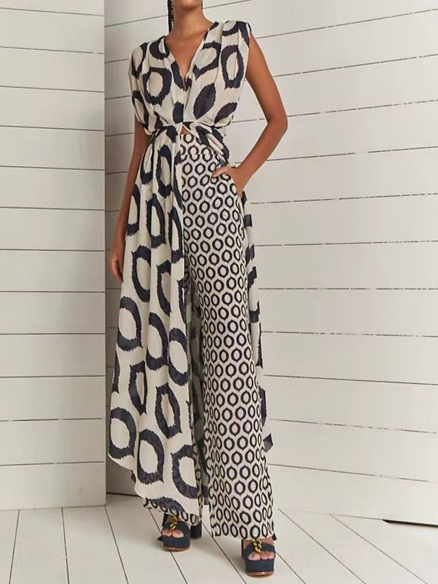 Women's Dress Set Casual Dress Skirt Set Casual Geometric