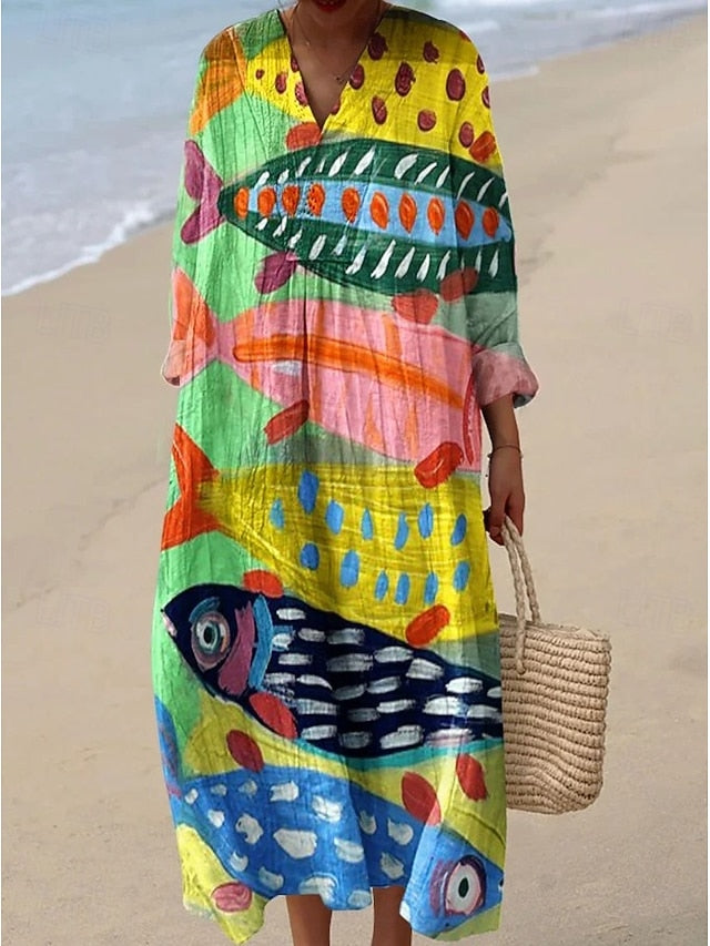 Women's Maxi Dress Shift Dress Casual Daily Going out Loose